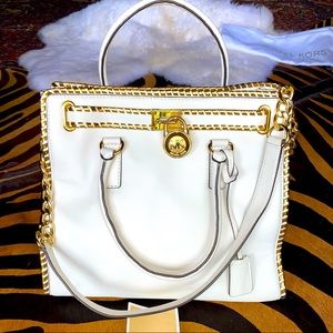 Michael Kors White and Gold handbag